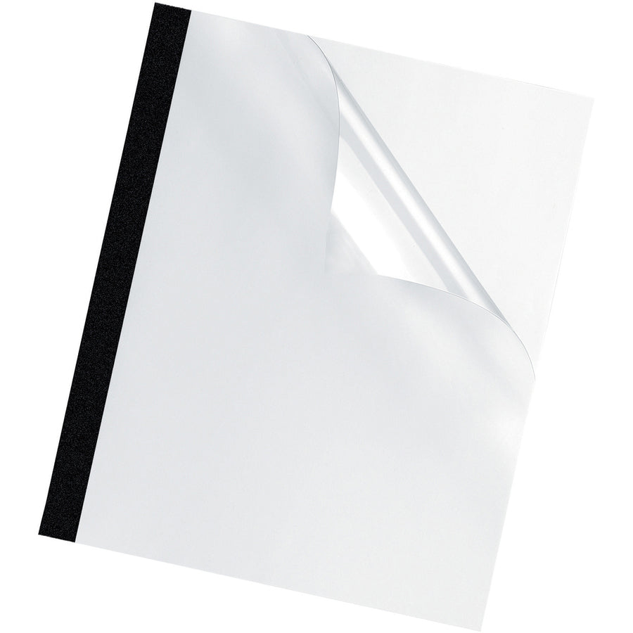 Image of Fellowes® Thermal Binding System Presentation Covers, Clear, 61 to 90 Sheet Capacity, 11 x 8.5, Unpunched, 10/Pack