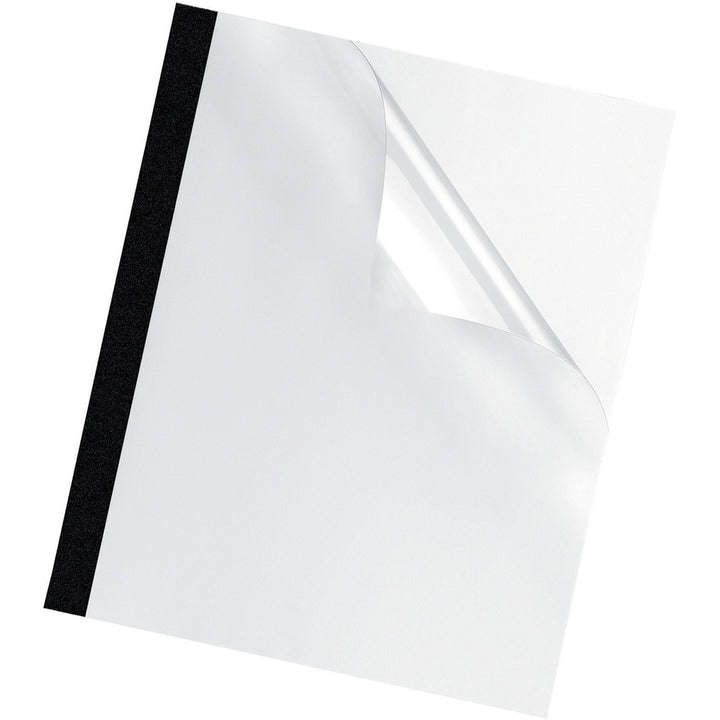 Image of Fellowes® Thermal Binding System Presentation Covers, Clear, 61 to 90 Sheet Capacity, 11 x 8.5, Unpunched, 10/Pack
