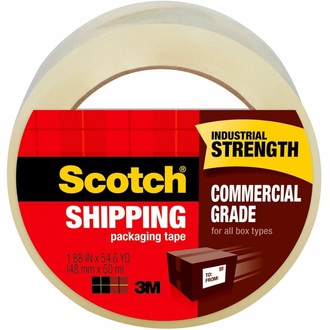 Image of Scotch® 3750 Commercial Grade Packaging Tape With Dispenser, 3" Core, 1.88" X 54.6 Yds, Clear, 48/pack