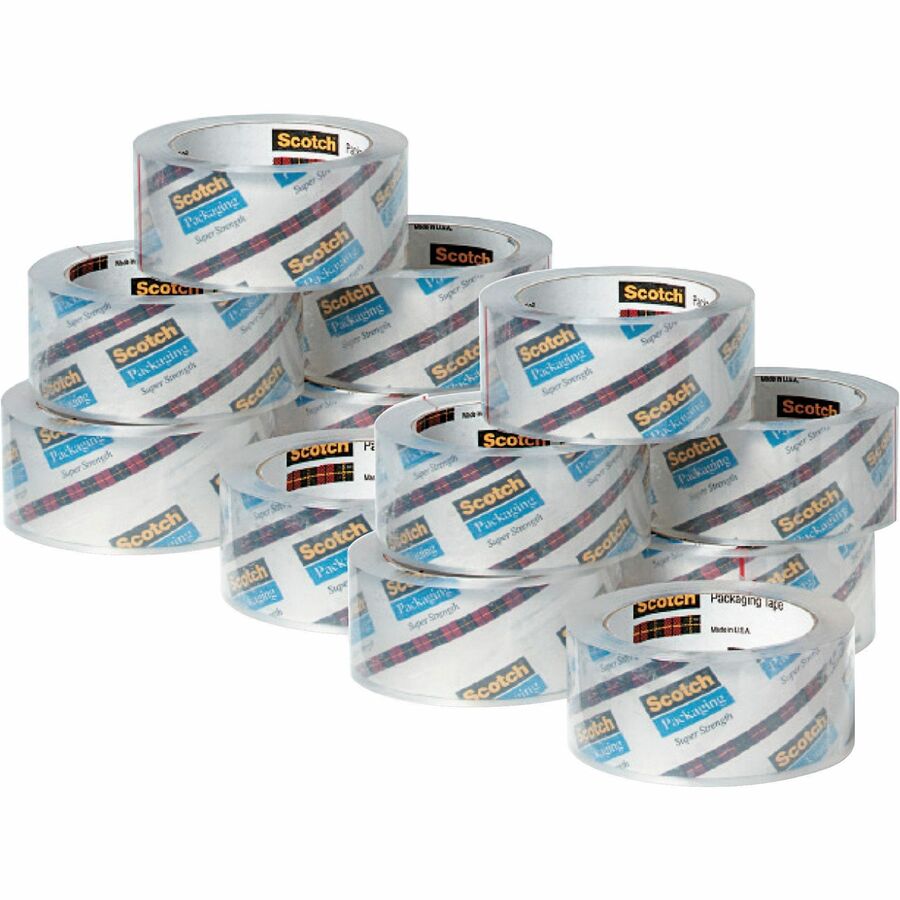 Image of Scotch® 3750 Commercial Grade Packaging Tape With Dispenser, 3" Core, 1.88" X 54.6 Yds, Clear, 48/pack