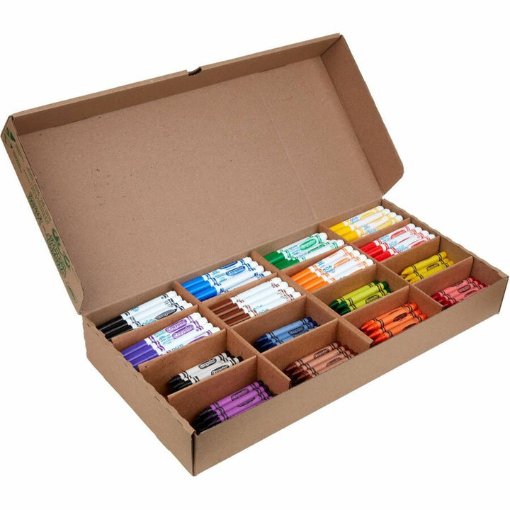 Image of Crayola® Crayon And Ultra-Clean Washable Marker Classpack, 8 Colors, 128 Each Crayons/markers, 256/box