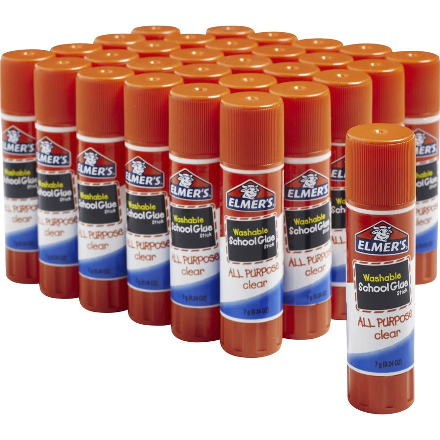 Image of Elmer's E556 All-Purpose Glue Stick 30 Count Class Pack, 0.24 oz, Clear, 30 / Pack