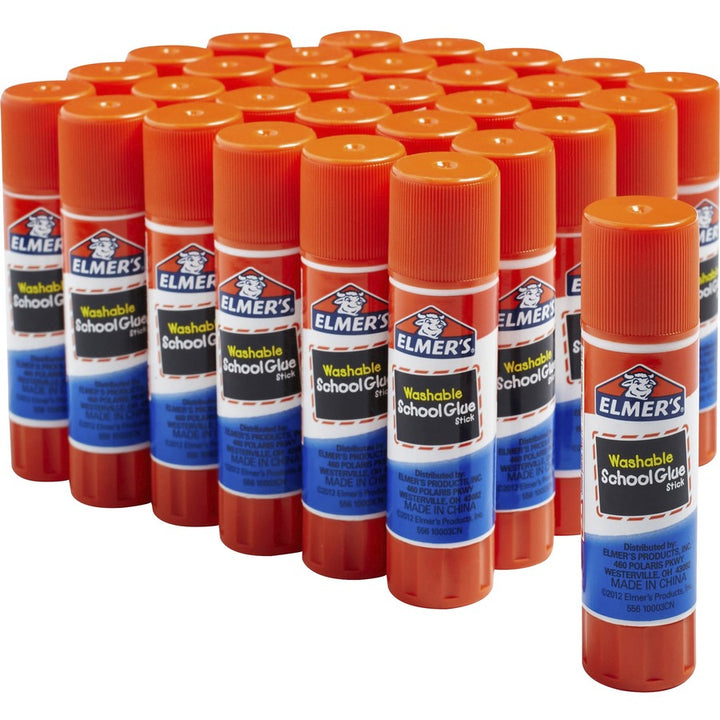 Image of Elmer's E556 All-Purpose Glue Stick 30 Count Class Pack, 0.24 oz, Clear, 30 / Pack