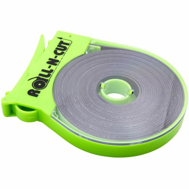 Image of Baumgartens® Magnetic Tape Roll,w/Dispenser,1/2"x15',BK Tape/GN Dispenser