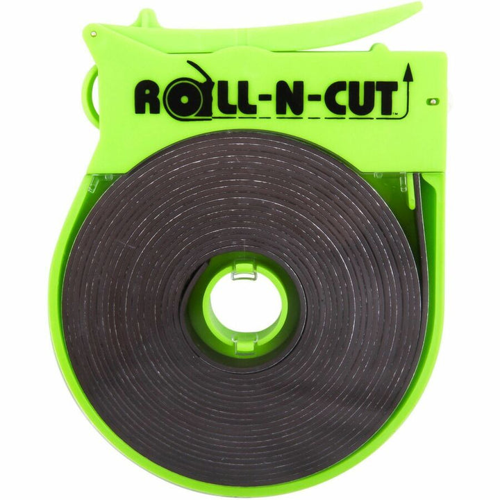 Image of Baumgartens® Magnetic Tape Roll,w/Dispenser,1/2"x15',BK Tape/GN Dispenser