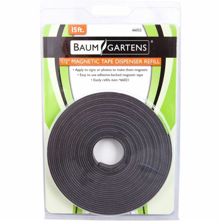 Image of Baumgartens® Magnetic Tape Refill, f/ Self-cut Dispenser, 1/2"x15', Black