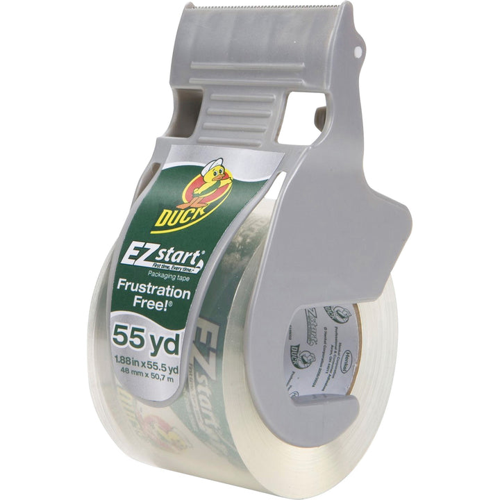 Image of Duck® Ez Start Premium Packaging Tape With Dispenser, 1.5" Core, 1.88" X 55.5 Yds, Clear