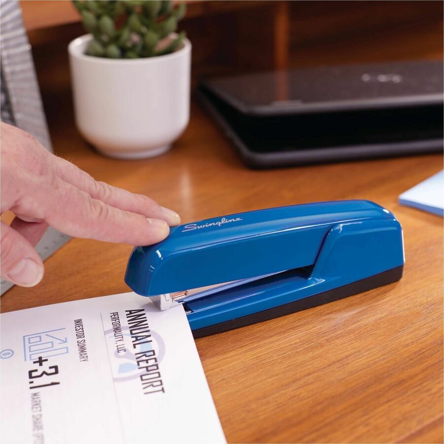 Image of Swingline® Stapler, 25 Sht Cap, Full-strip, 210 Staples, Royal Blue