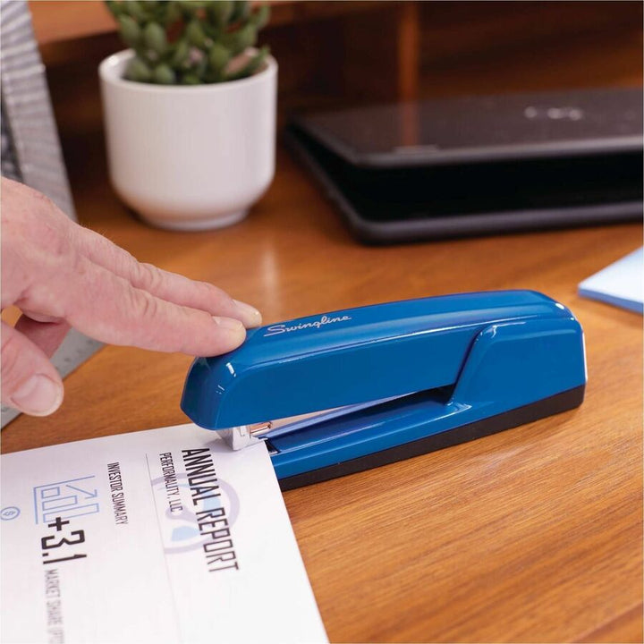 Image of Swingline® Stapler, 25 Sht Cap, Full-strip, 210 Staples, Royal Blue
