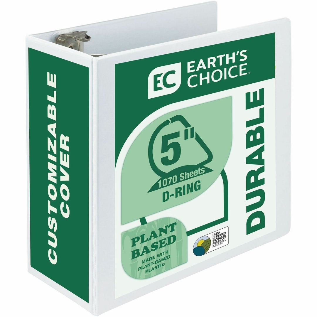 Image of Samsill® D-Ring View Binders, 5" Capacity, 11"x8-1/2", White