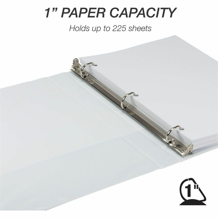 Image of Samsill® Earth's Choice Plant-Based D-Ring View Binder, 3 Rings, 1" Capacity, 11 x 8.5, White