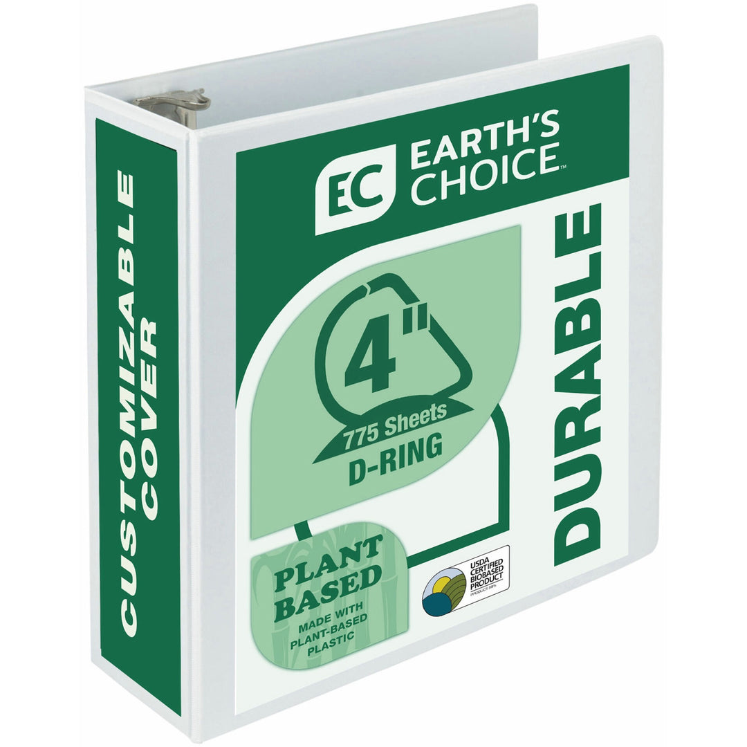 Image of Samsill® D-Ring View Binders, 4" Capacity, 11"x8-1/2", White