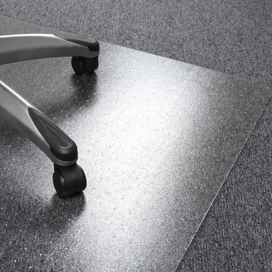 Image of Floortex® Chairmat, High Pile, Poly, Rectangular, 48"x53", Clear