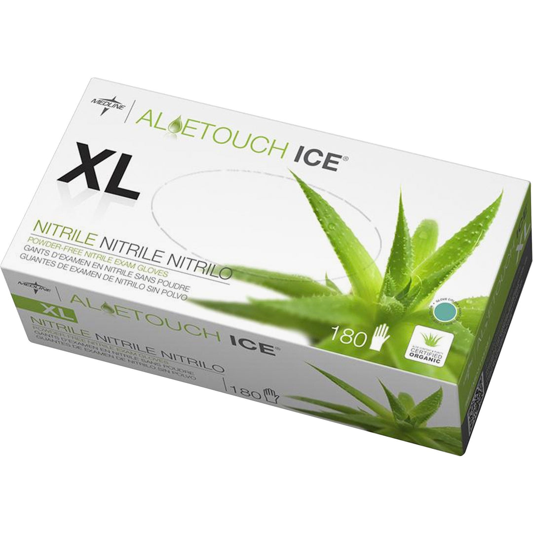 Image of Medline Nitrile Exam Gloves, Powder Free, X-Large, 180/BX