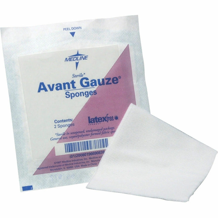 Image of Medline Gauze Sponges, Nonwoven, 3"x3", 4-Ply, 40/BX, White
