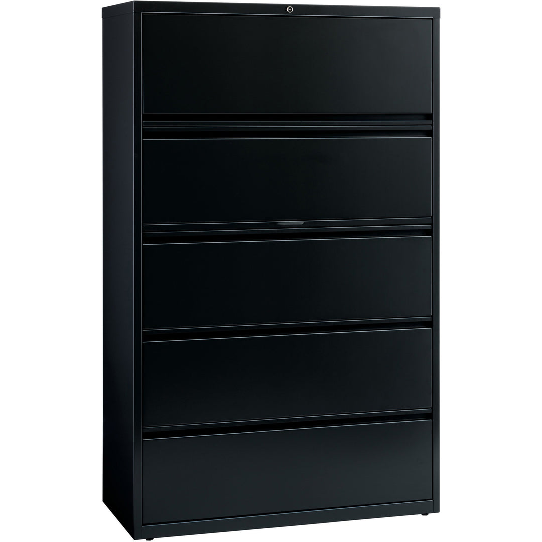 Image of Lorell Lateral File,5-Drawer,42"x18-5/8"x67-5/8",Black
