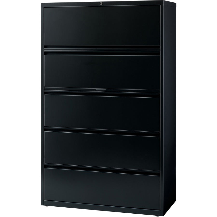 Image of Lorell Lateral File,5-Drawer,42"x18-5/8"x67-5/8",Black
