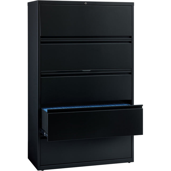 Image of Lorell Lateral File,5-Drawer,42"x18-5/8"x67-5/8",Black