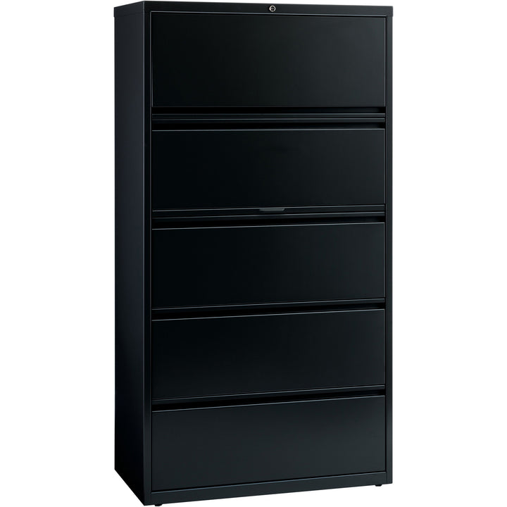 Image of Lorell Lateral File,5-Drawer,36"x18-5/8"x67-5/8",Black