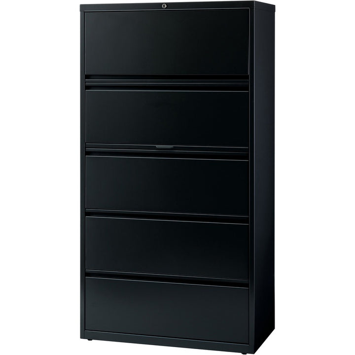 Image of Lorell Lateral File,5-Drawer,36"x18-5/8"x67-5/8",Black