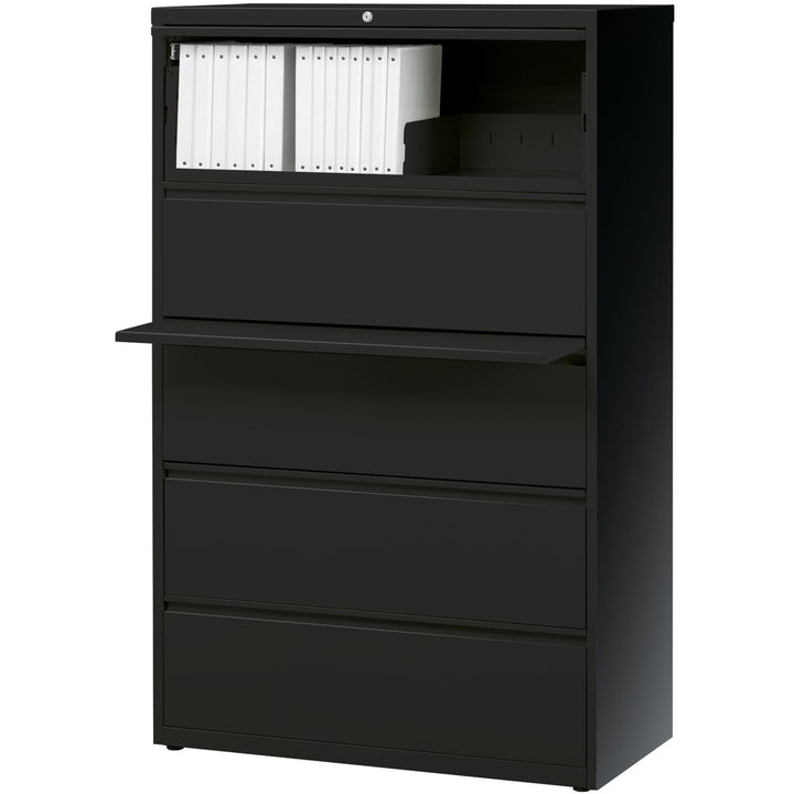 Image of Lorell Lateral File,5-Drawer,36"x18-5/8"x67-5/8",Black