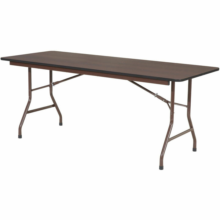 Image of Lorell Folding Table, 72"x30"x29", Mahogany