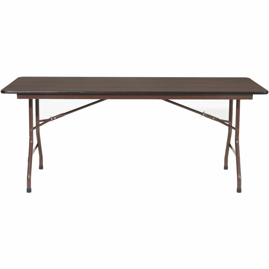 Image of Lorell Folding Table, 72"x30"x29", Mahogany