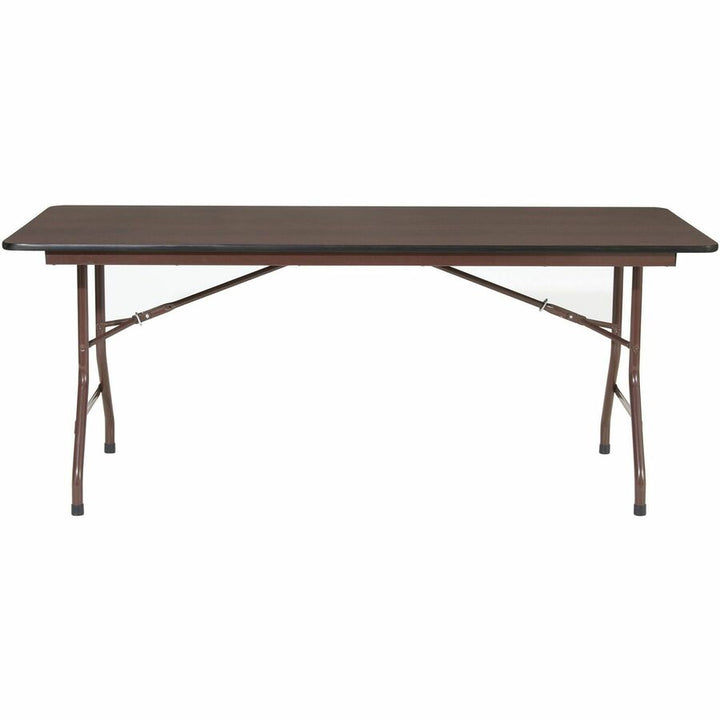 Image of Lorell Folding Table, 72"x30"x29", Mahogany