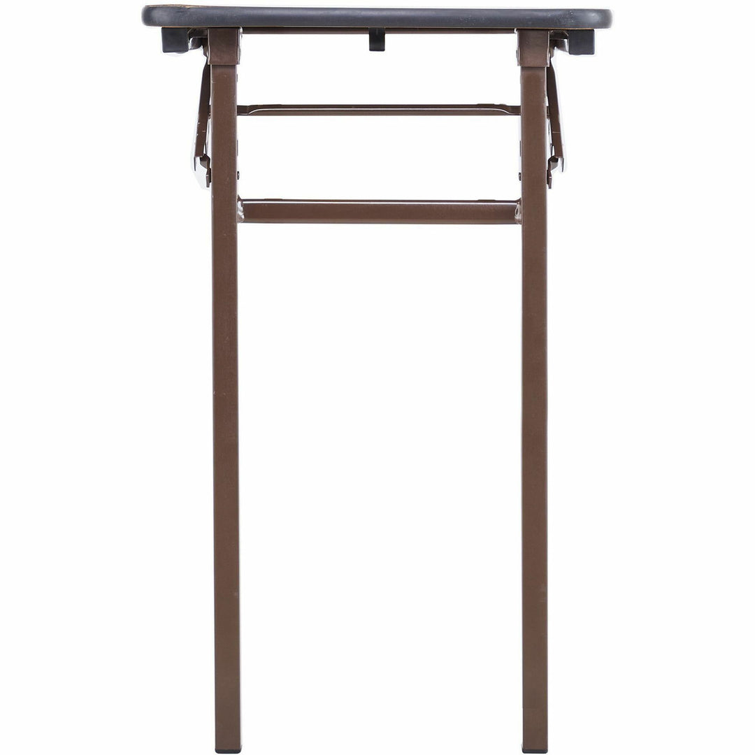 Image of Lorell Folding Table, 48"x24"x29", Mahogany