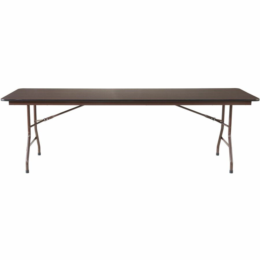 Image of Lorell Folding Table, 96"x30"x29", Mahogany