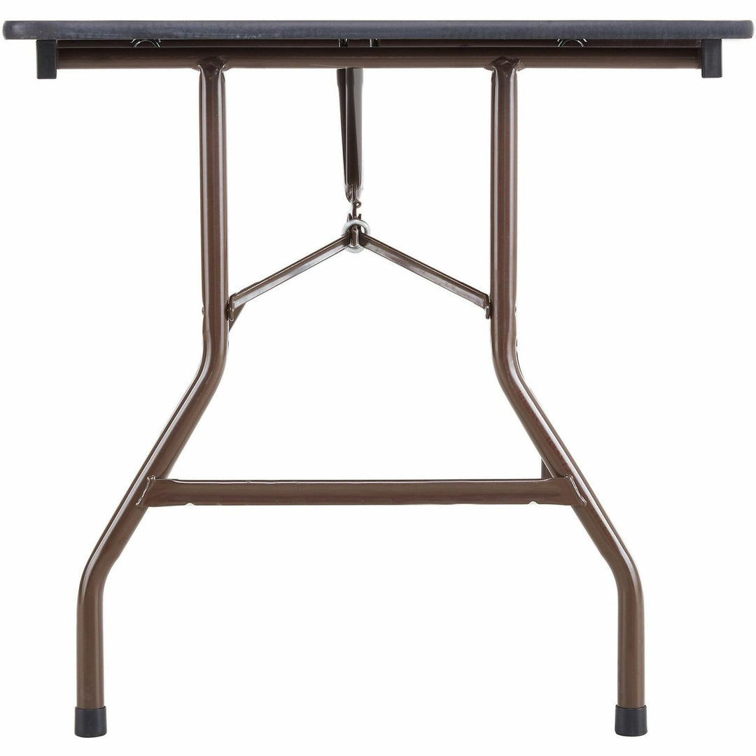 Image of Lorell Folding Table, 96"x30"x29", Mahogany