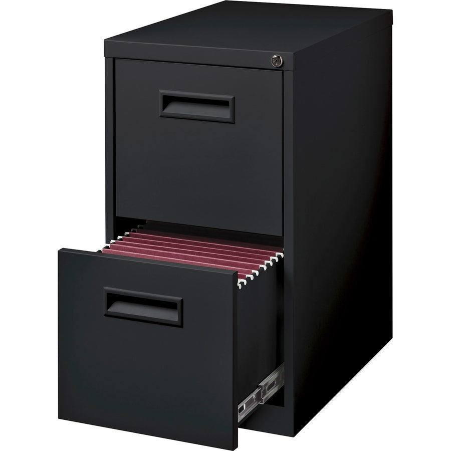 Image of Lorell Mobile Pedestal, Recessed Pull, F/F, 15"x22-7/8"x28", Black