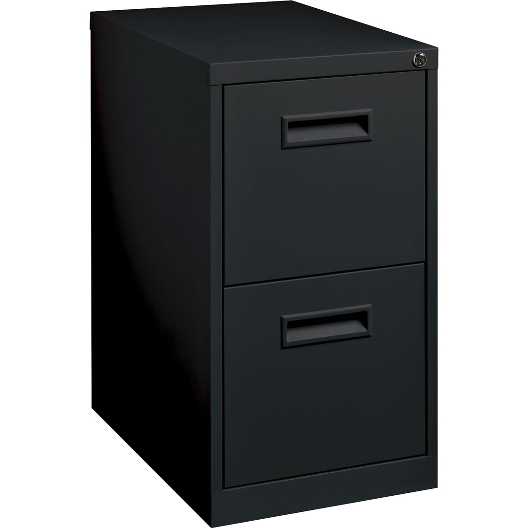 Image of Lorell Mobile Pedestal, Recessed Pull, F/F, 15"x19"x27-3/4", Black