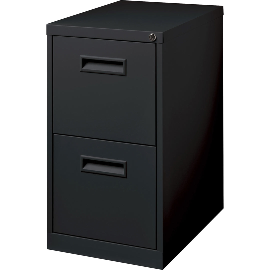 Image of Lorell Mobile Pedestal, Recessed Pull, F/F, 15"x19"x27-3/4", Black