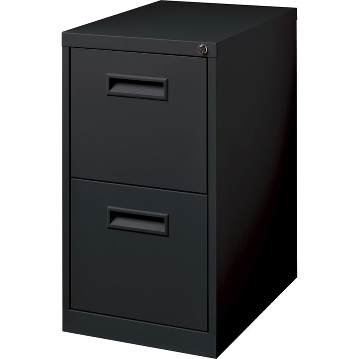 Image of Lorell Mobile Pedestal, Recessed Pull, F/F, 15"x19"x27-3/4", Black
