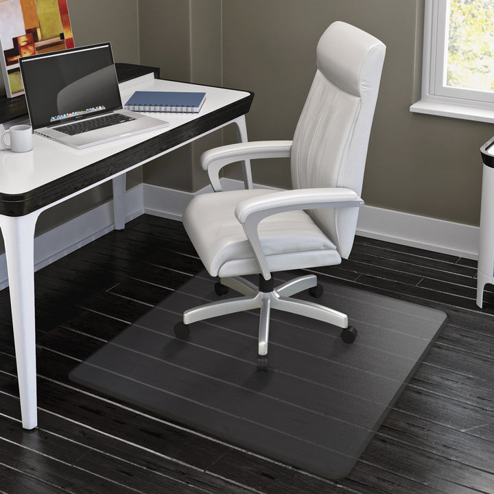Image of Lorell Hard Floor Chairmat,Str Edge,45"x53",Wide Lip 25"x12",CL