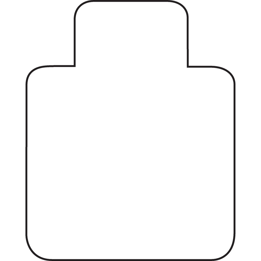 Image of Lorell Hard Floor Chairmat,Str Edge,45"x53",Wide Lip 25"x12",CL