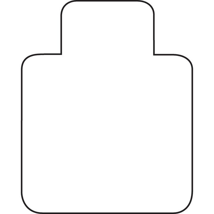 Image of Lorell Hard Floor Chairmat,Str Edge,45"x53",Wide Lip 25"x12",CL