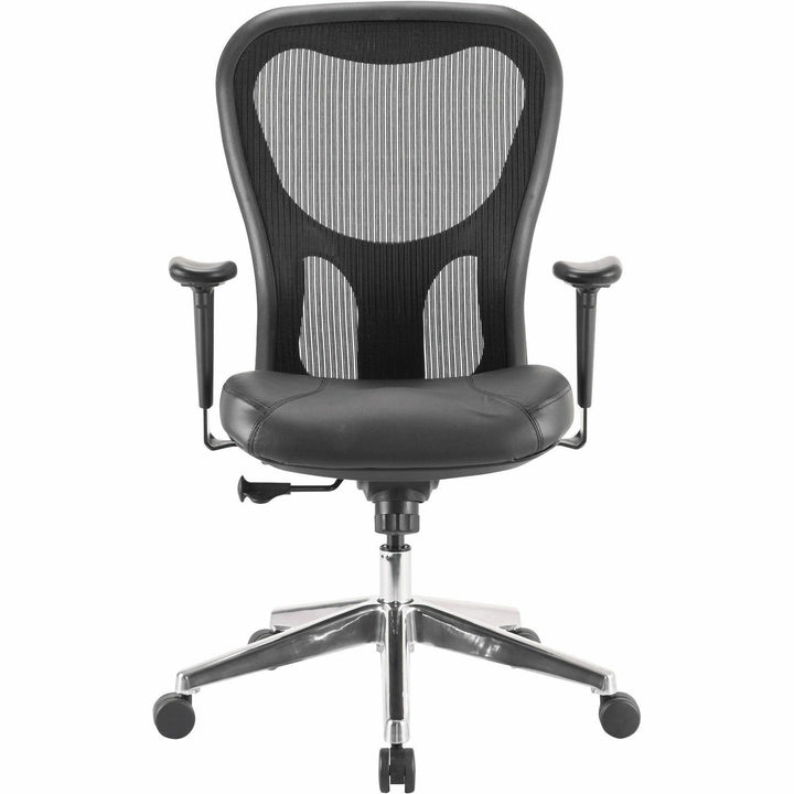 Image of Lorell Executive High-Back Chair, 24-7/8"x23-5/8"x44-1/8", Black