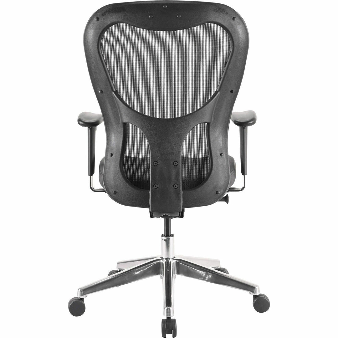 Image of Lorell Executive High-Back Chair, 24-7/8"x23-5/8"x44-1/8", Black