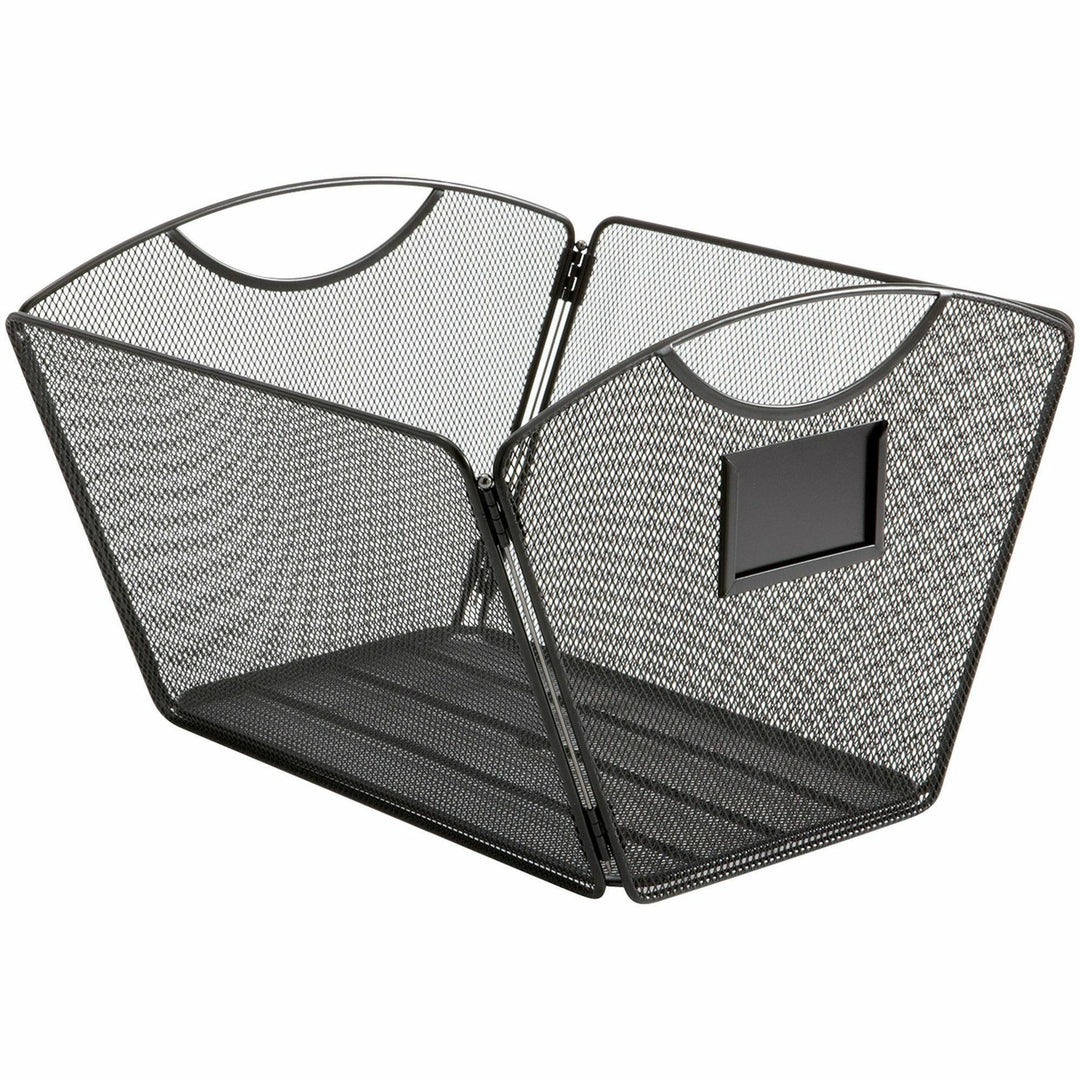 Image of Safco® Onyx Mesh Desktop Tub File, Letter Files, 12.5" X 13.75" X 9.5", Black
