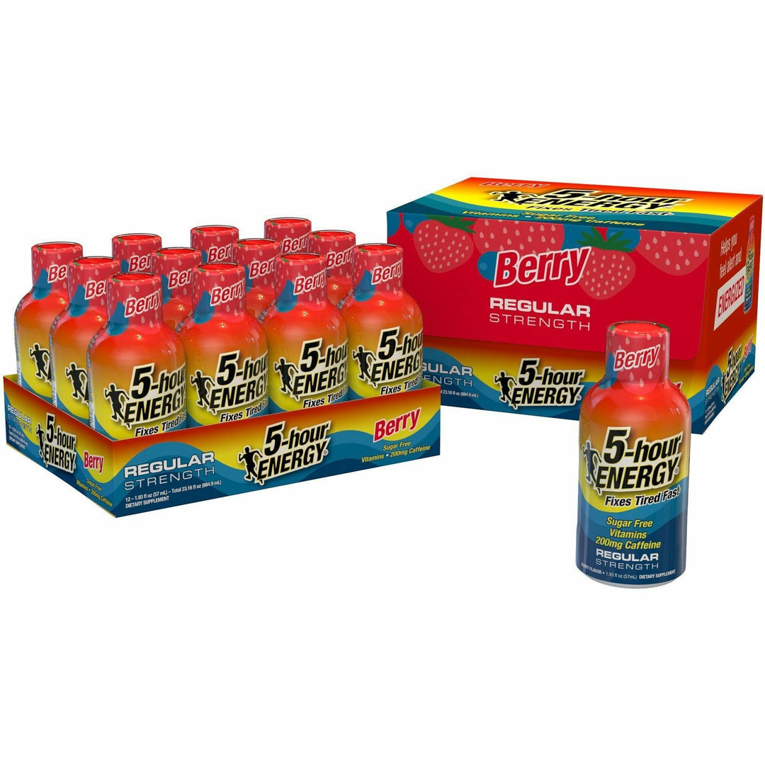 Image of 5-hour ENERGY® Five Hour Energy Drink, 2 oz., 12/PK, Berry Flavored