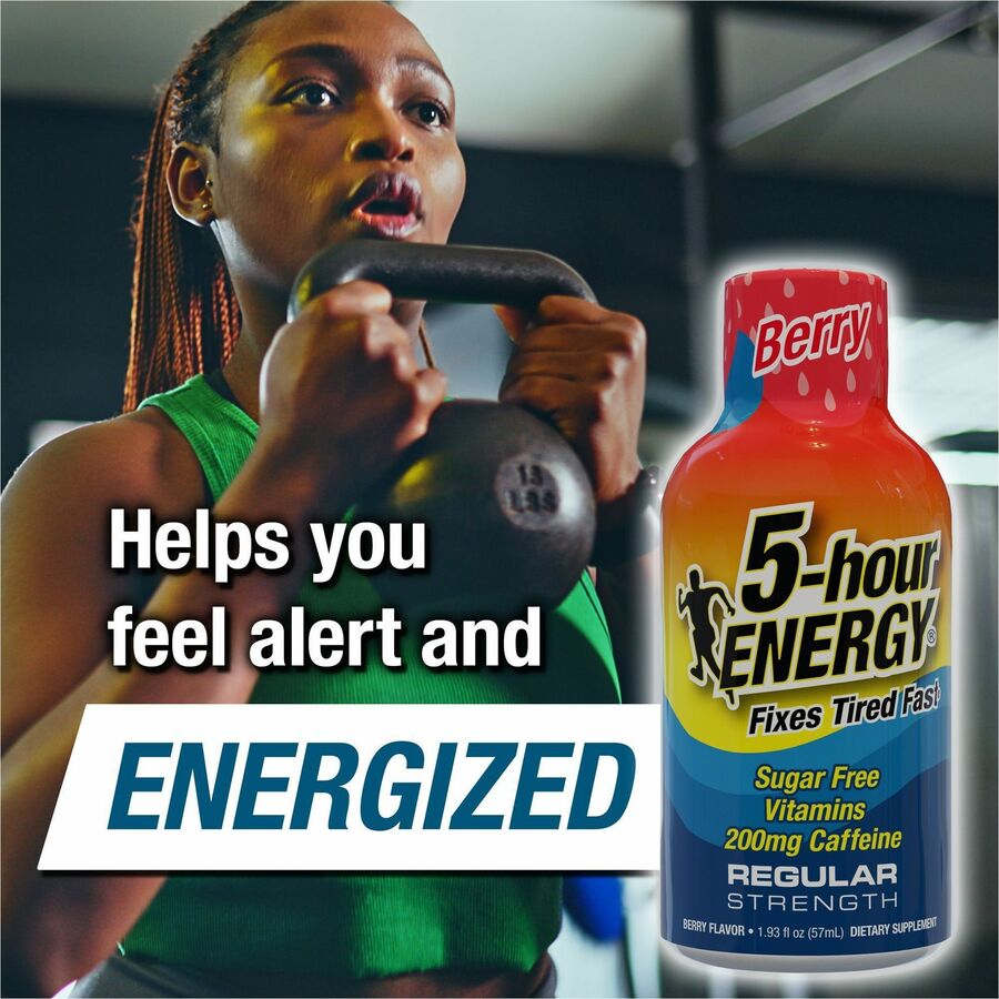 Image of 5-hour ENERGY® Five Hour Energy Drink, 2 oz., 12/PK, Berry Flavored