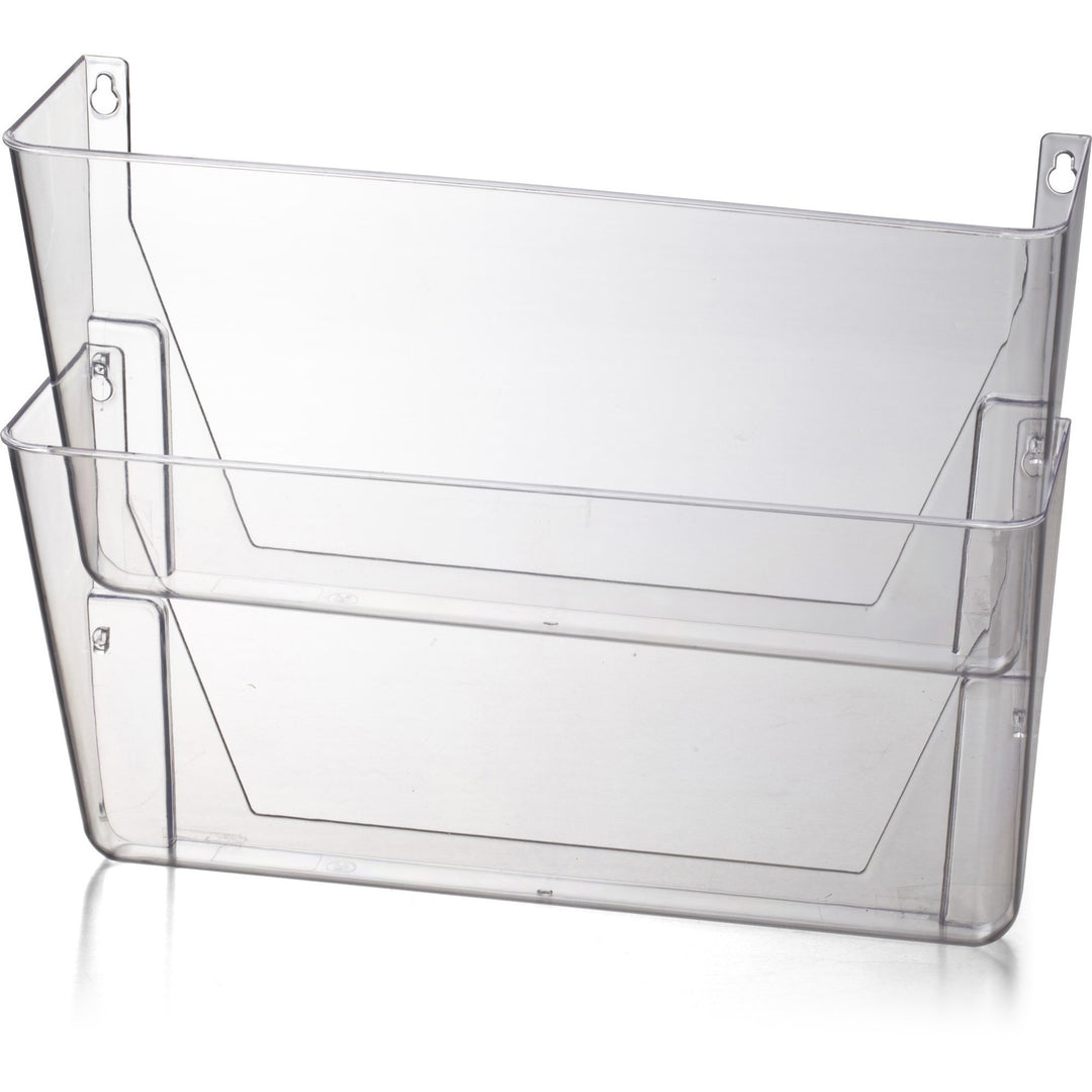 Image of Officemate Wall Files, Letter, 13"x4-1/8"x10-5/8", 2/BX, Clear