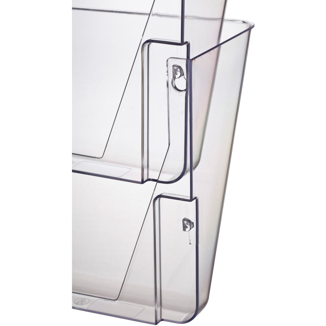 Image of Officemate Wall Files, Letter, 13"x4-1/8"x10-5/8", 2/BX, Clear