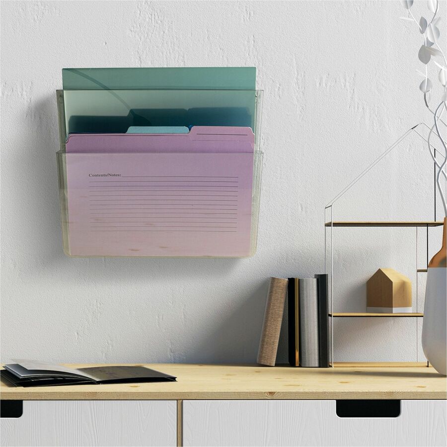 Image of Officemate Wall Files, Letter, 13"x4-1/8"x10-5/8", 2/BX, Clear