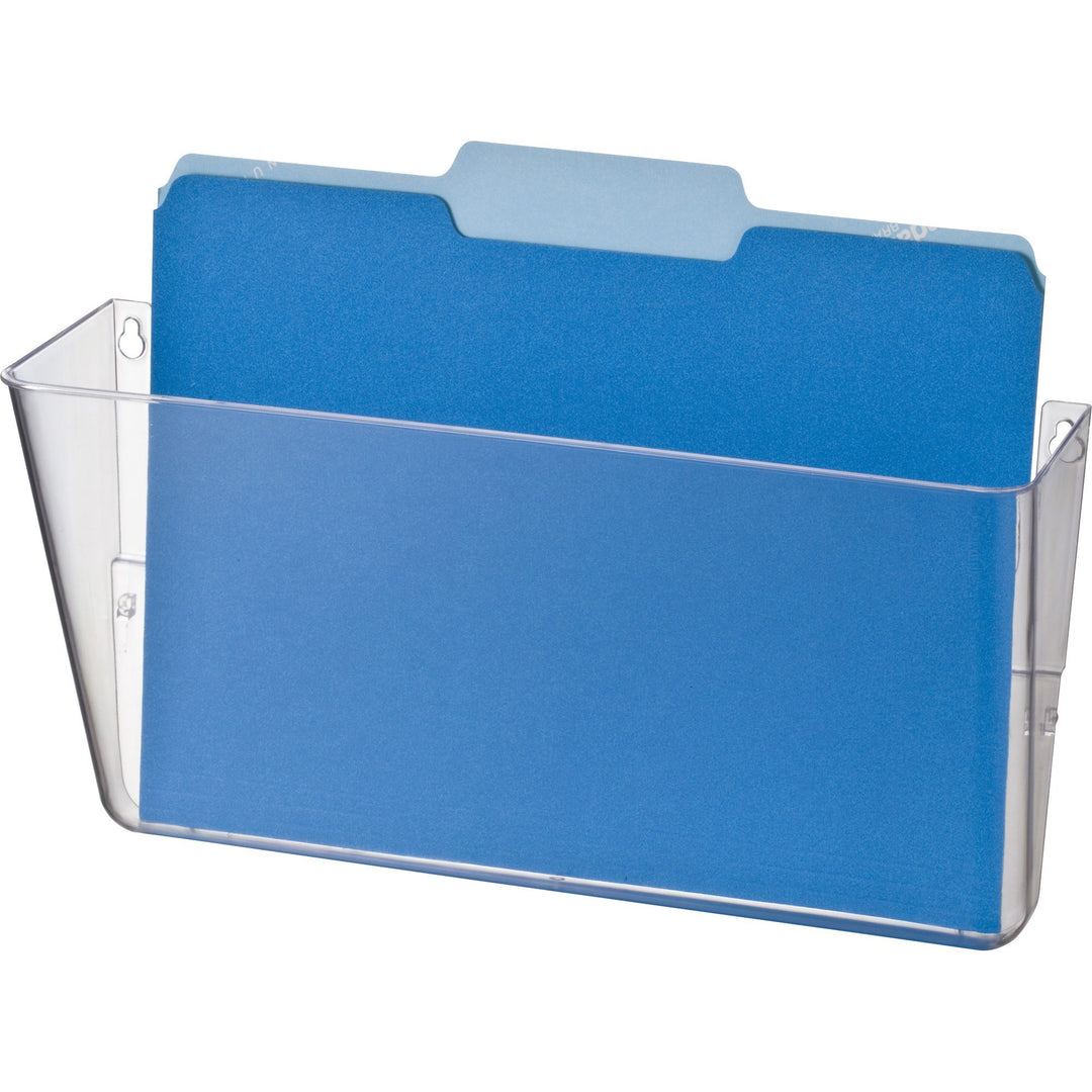 Image of Officemate Wall File, Letter, 13"x4-1/8"x7", Clear