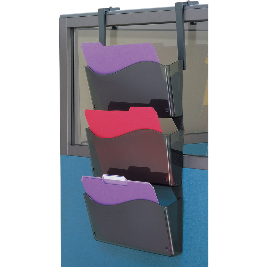 Image of Officemate Wall Files,w/Hanger,Unbreakable,13-3/4"x3"x19-1/2",3/BX,SKE