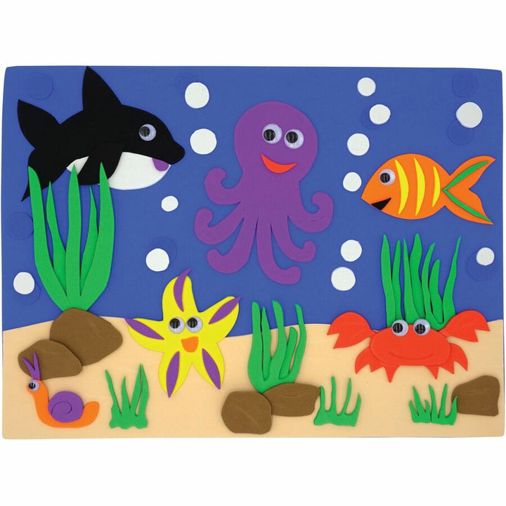 Image of Creativity Street 4318 Wonderfoam Sheets, Craft, 12" H x 9" Width, Assorted, Foam, 10 / Pack