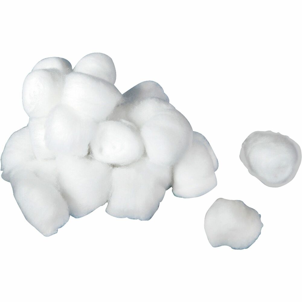 Image of Medline Cotton Balls, Nonsterile, Large, 1000/BX, White